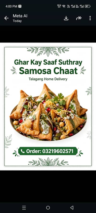 Talngang ki saf aur ache mayar ki samosa chat