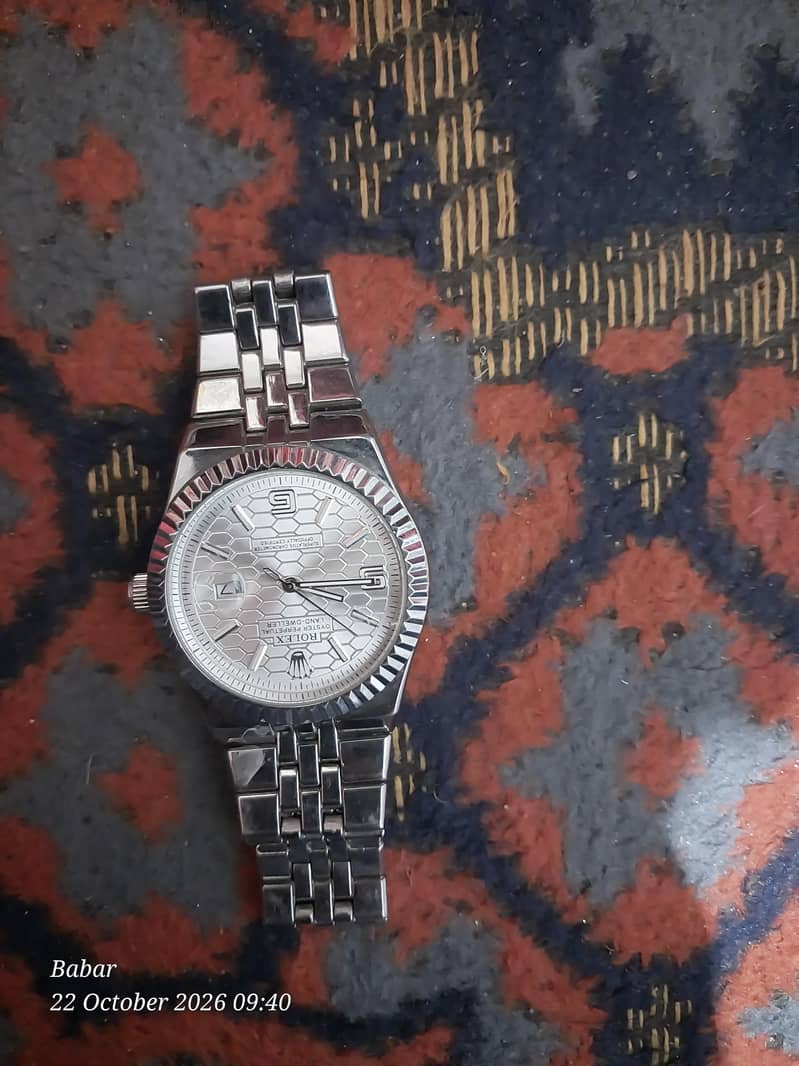 rolex white display 0