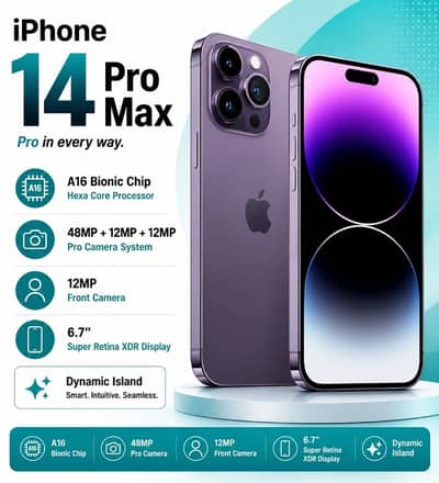 iPhone 14 Pro Max (128GB) PTA Approved Available On Easy Installment