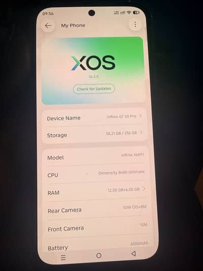 Infinix GT 50 PRO 12/256 OFFICIAL Approved
