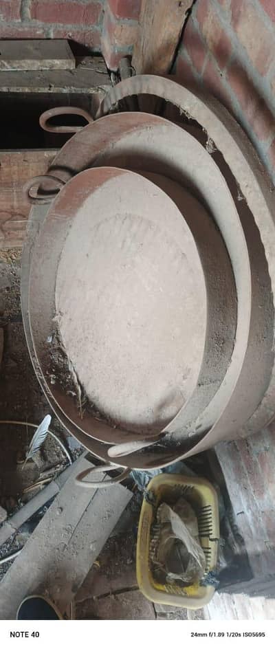 fish frying karahi. big karahi