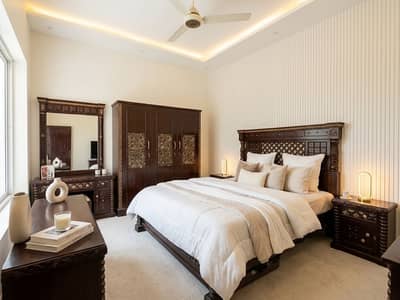 Premium Carved Wooden Bedroom Furniture Set – Complete Set