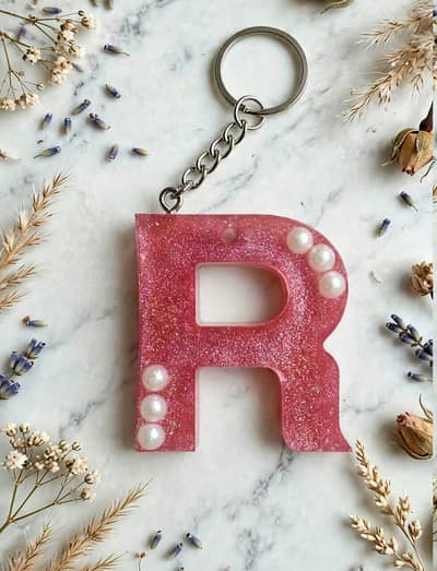 Handmade resin kechains