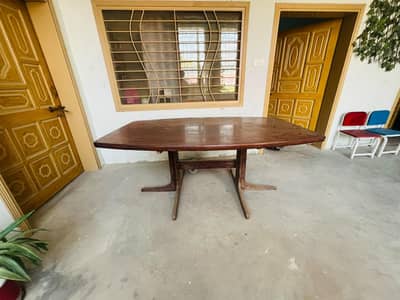 Large Dining Table with 6 Chairs