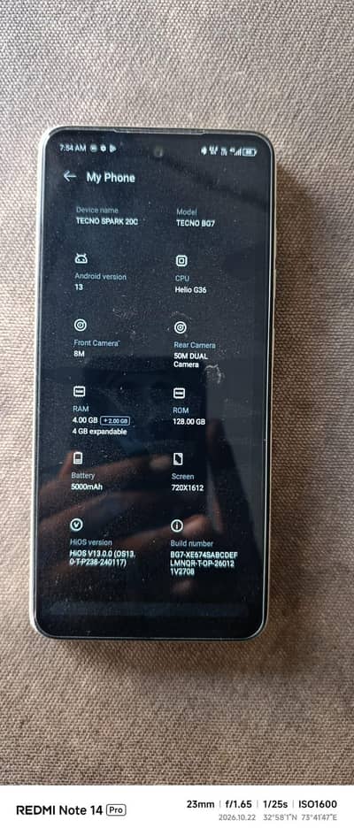 Tecno Spark 20C