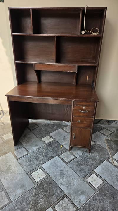 Wooden Study Table\Office Desk with Book Rack\Wooden Tables