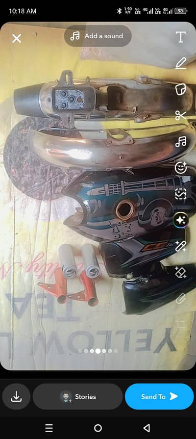 125 fuel tank and Tyr modygaurd