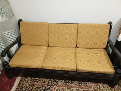 choco pure wooden sofa 5 seater