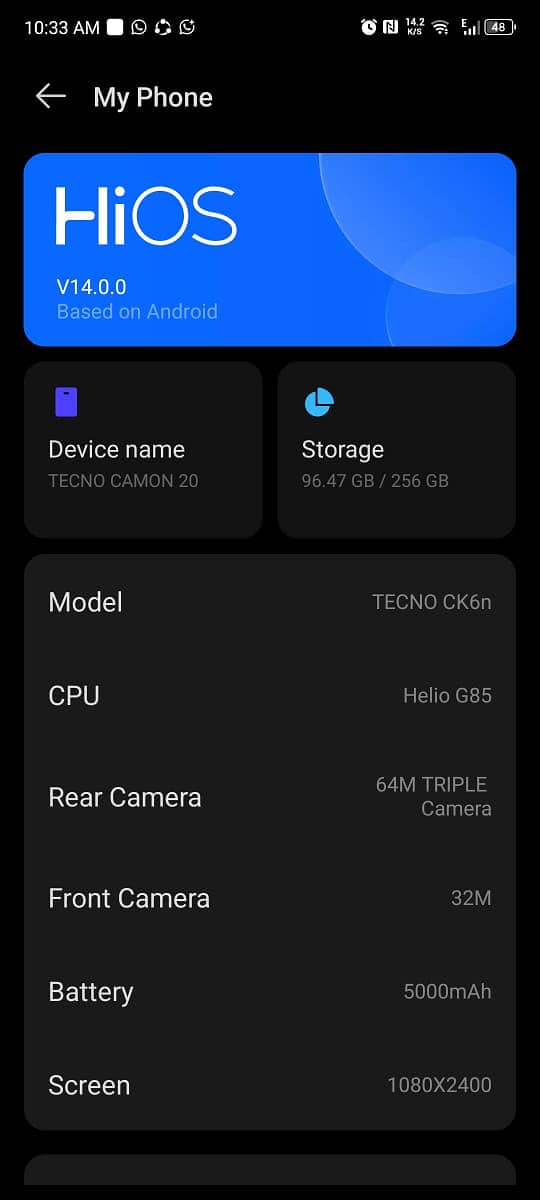 Tecno CAMON 20 5