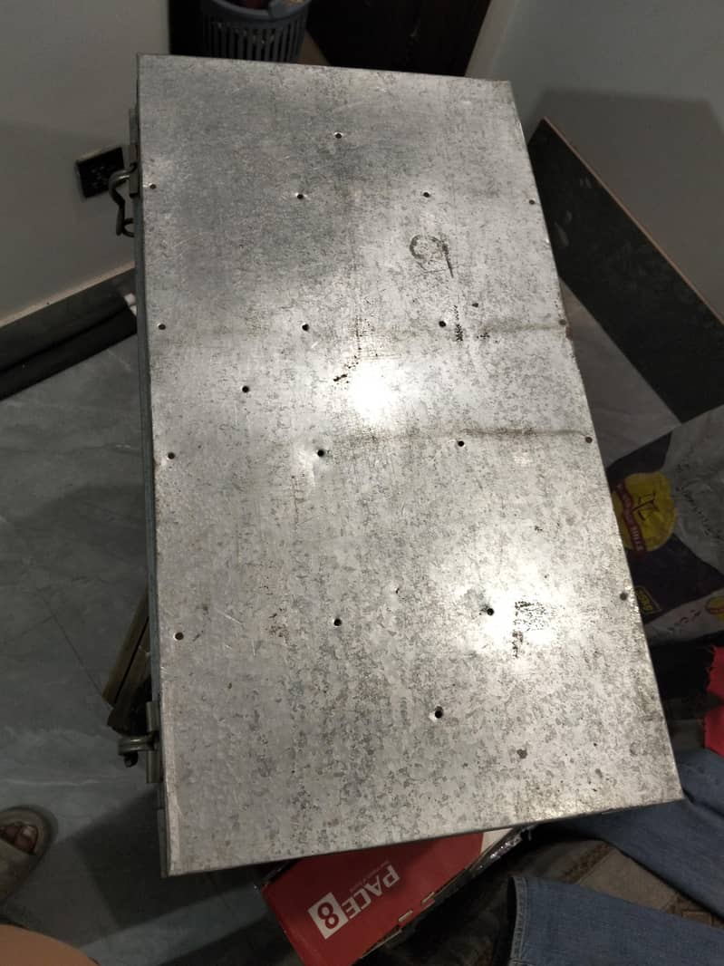 metal box . 3