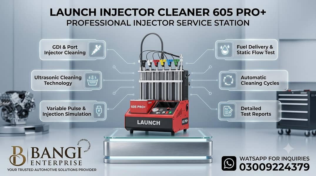 LAUNCH INJECTOR CLEANER MACHINE CNC 605 PRO+ 0