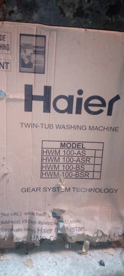 Haier washing machine for sale