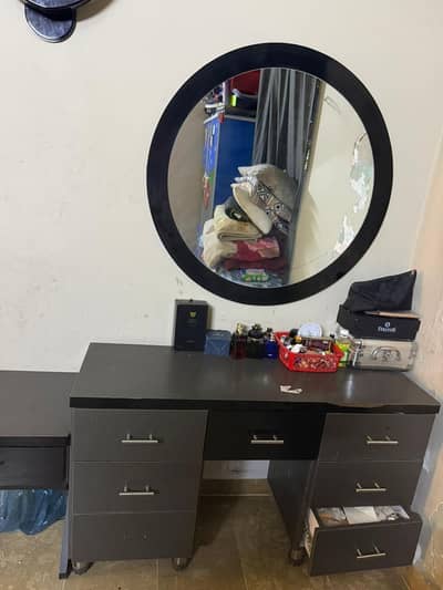 Complete Bed Set - King Size Bed, Wardrobe, Dressing and Side Table