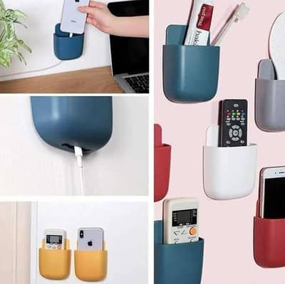 Wall Mounted Mobile Phone Holder Multicolor Plastic