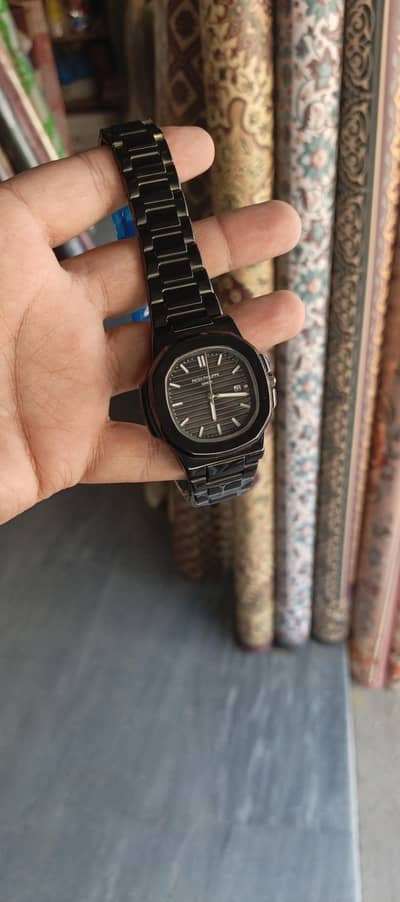 black  patek philippe watch for sale