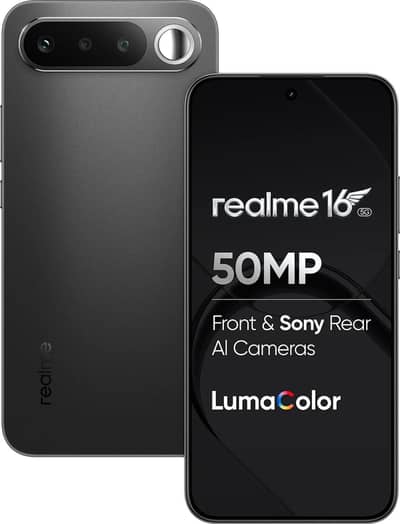 Realme 16 8GB 256GB | Charcoal Black | 10/10 Condition Box Charger