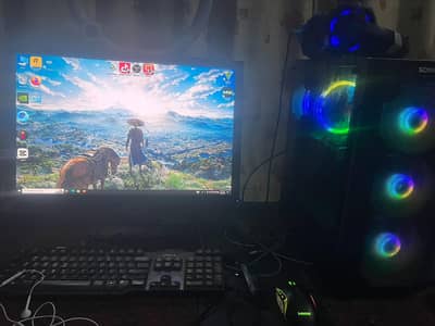 Intel Core i5-12600K Gaming PC Setup + 24 "Screen