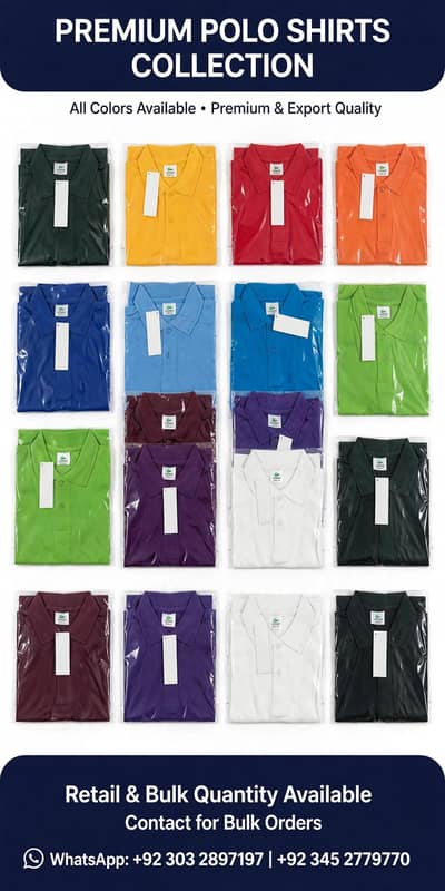 Export Quality Polo Shirts