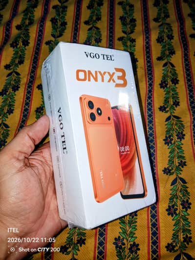 VGO TEL Onyx 3 Box Pack Sealed - Black Color