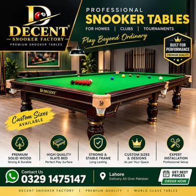 Pool Table / Snooker Table / Billaird Table / Rasson