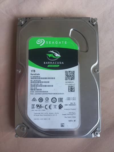 1TB Seagate internal harddrive HDD