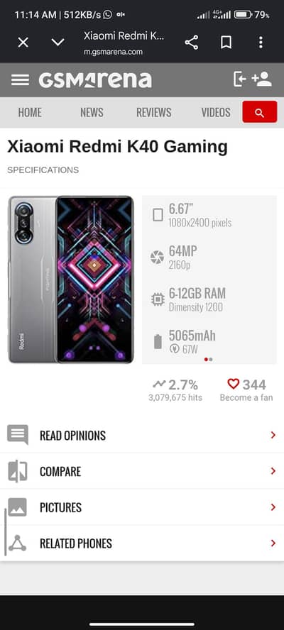 Xiaomi Redmi K40 Gaming