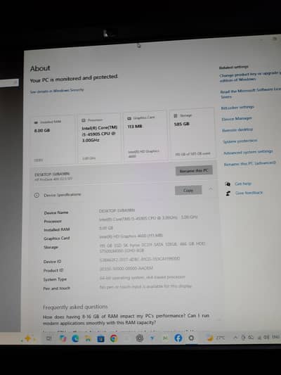 hp pro desktop