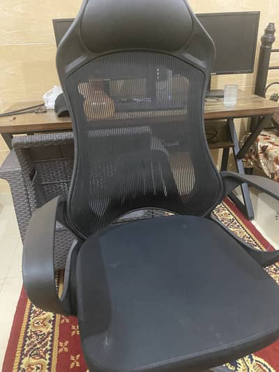 Chair table and complete PC setup for office work or gaming as well