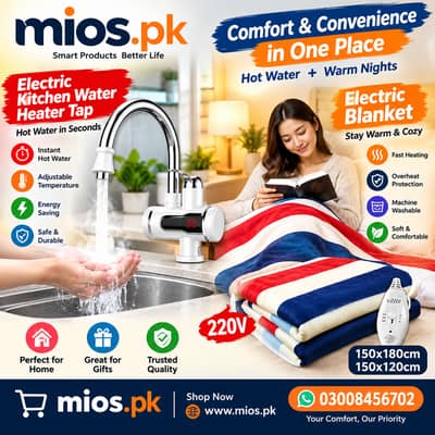 Electric Heating Water Tap (Geyser) heating pad elctric blanket avail
