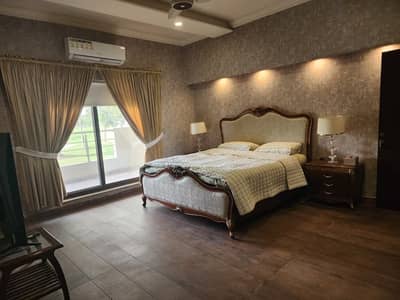 Facing Golf Fully Furnished 2 Kanal House For Rent Defence Raya DHA Phase 6