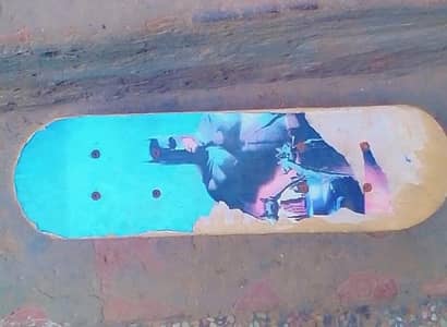 Batman Printed Red Tyres Skate Board