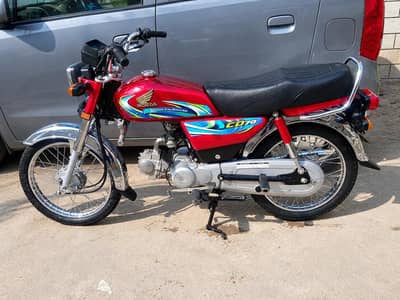 Honda70 2024 model all ok all punjab number locationJhelum 03360775050
