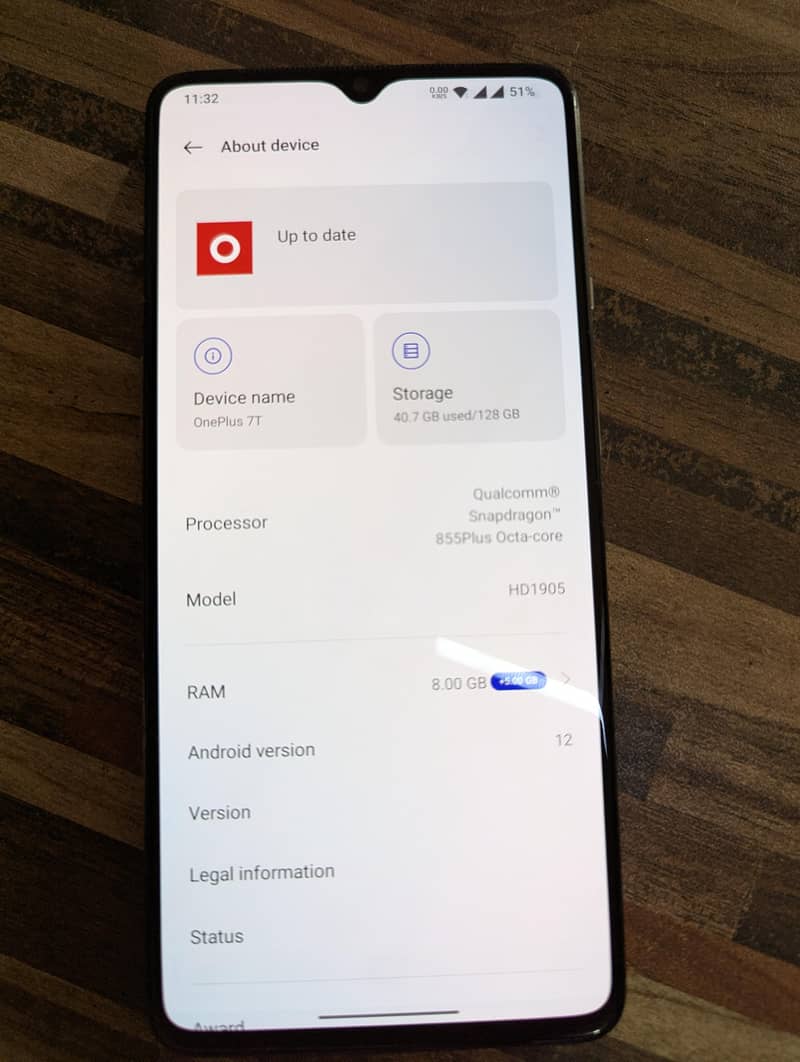 One Plus 7T 5
