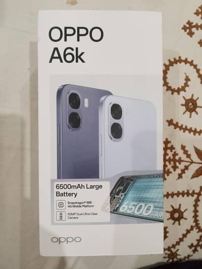 OPPO A6k 4+12GB Ram 128GB Rom