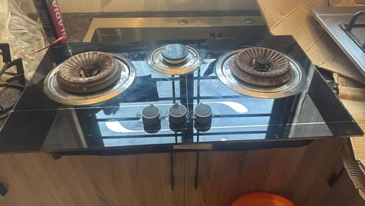 3 Burner Built-in Gas Hob / Kitchen Stove – LPG Compatible