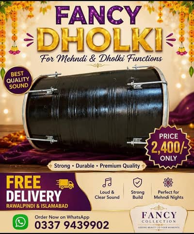 Dholki / Drum / traditional Dholki / wedding dholki / Sticks