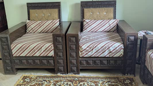 Classic Carved wooden sofa set
