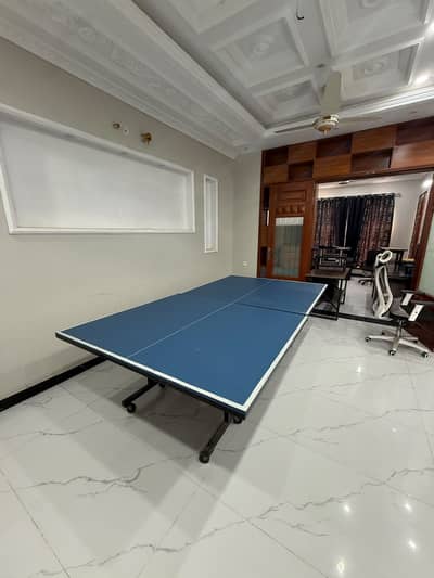 Foldable Table Tennis Table with Wheels – Good Condition