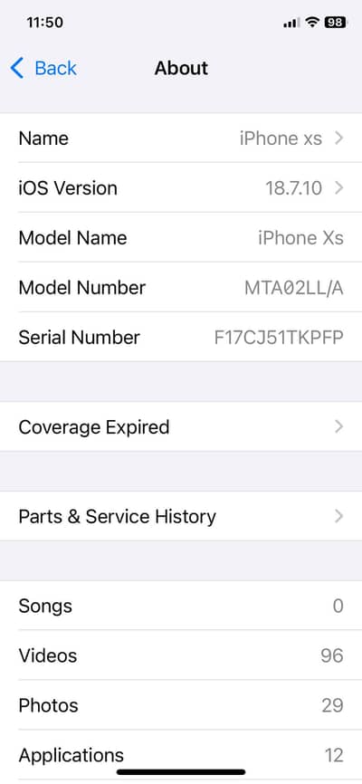 Apple iPhone XS