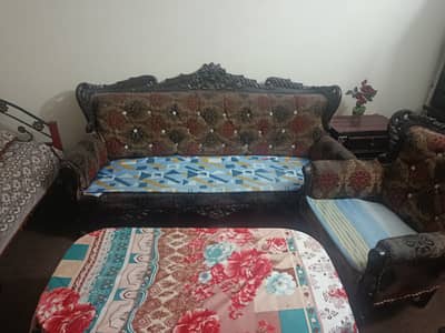 Wooden sofa set