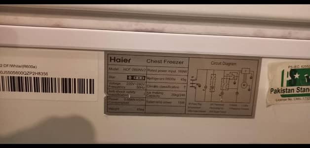 Haier Inverter Chest Freezer for Sale