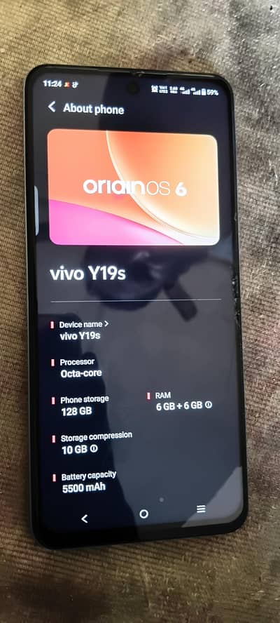 Vivo y 19 s 6+6 128