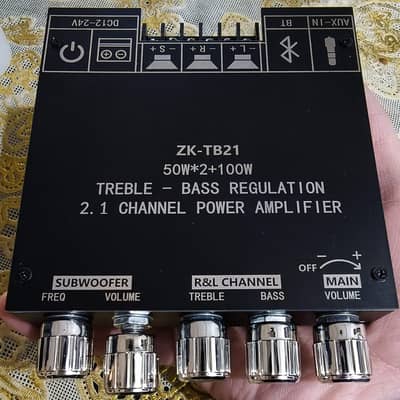 ZK TB 21 2.1ch 200w Heavy Bluetooth amplifier TPA 3116 D2 brand new