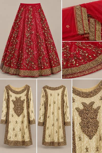 one time used lehnga