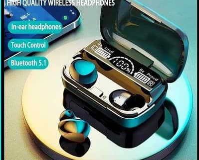 M10 Wireless Earbuds - Power Bank + LED Display