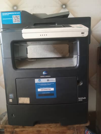 Konica Minolta model bizhub 4050 3 month used