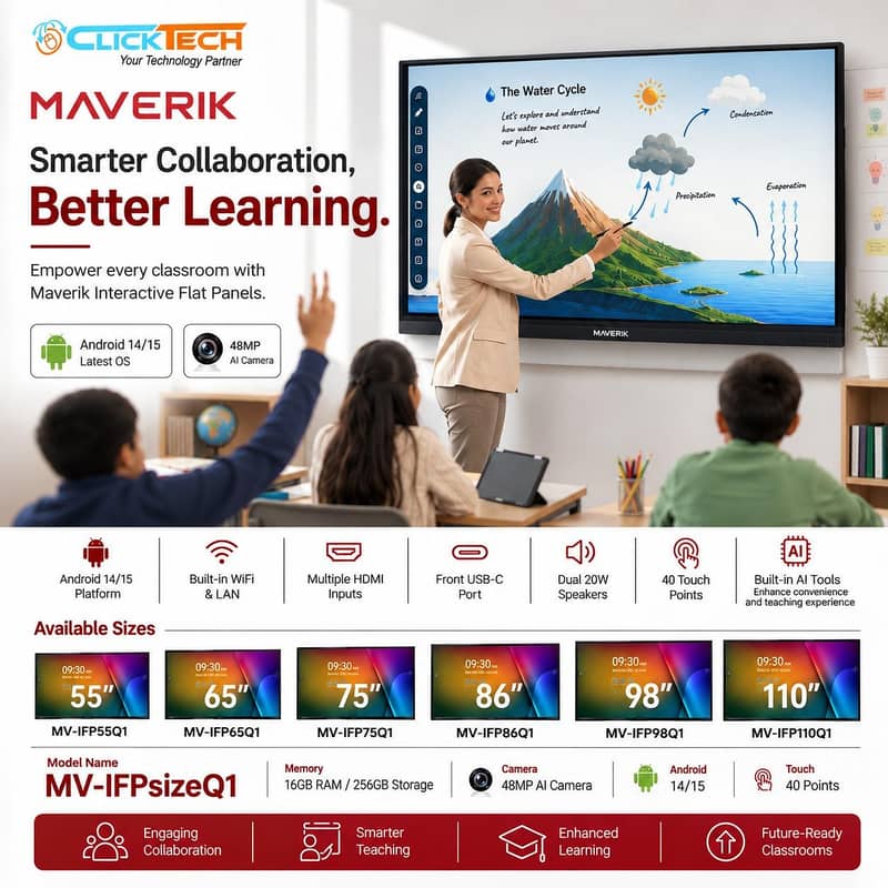 Interactive flat panel | touch screen | Digital Board |Smart Board 3