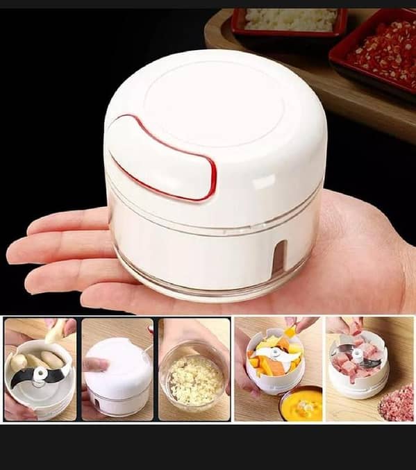 T  Mini Food Garlic Vegetable Grinder Chopper Multi-Function Manual Food Processor