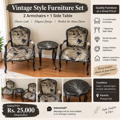 Beautiful vintage-style furniture set