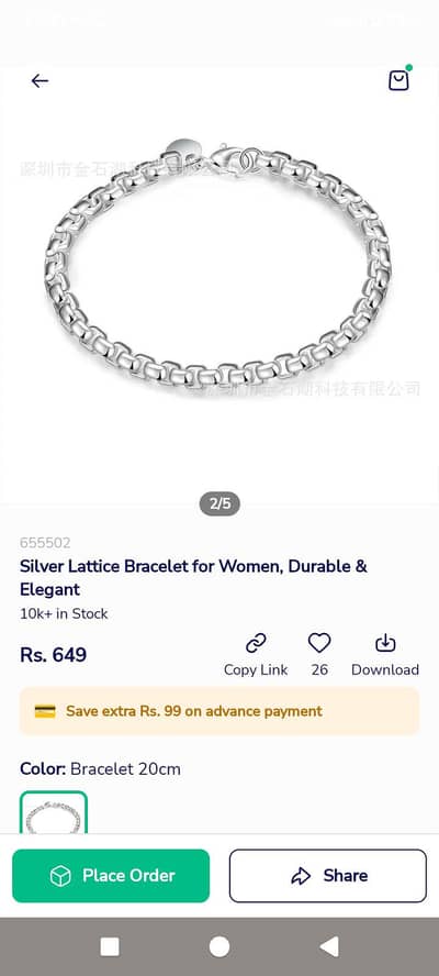 butifulll silver bracelet for girls